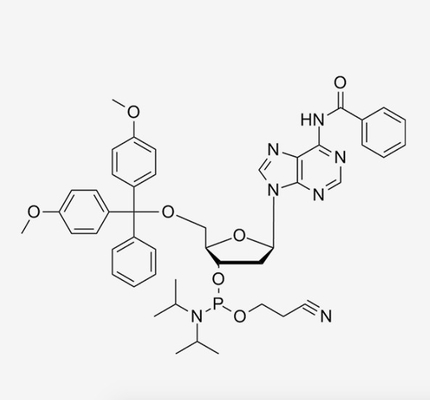 C47H52N7O7PのN6ベンゾイル 2' デオキシアデノシン 3'セリウムホスホラミダイト CAS 98796-53-3