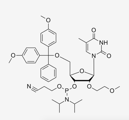 5' - O--2'-O-MOE-T-CE 5' - O--2'-O- （2 ethyl） - 5-Methyluridine 3' -セリウムCas 163878-63-5