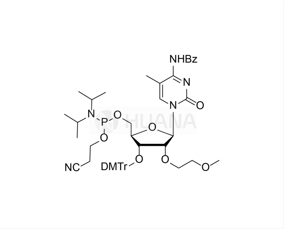 3'-O-DMTr-2'-O-MOE-5-Me-rC ((Bz) -5'-CE-フォスフォラミディート