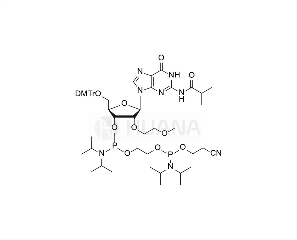 5'-O-DMT-2'-O-MOE-rG ((iBu)-3'- ((2-シアノエトキシ) ((ダイアソプロピラミノ) リン酸) -エチル-ダイアソプロピルリン酸)
