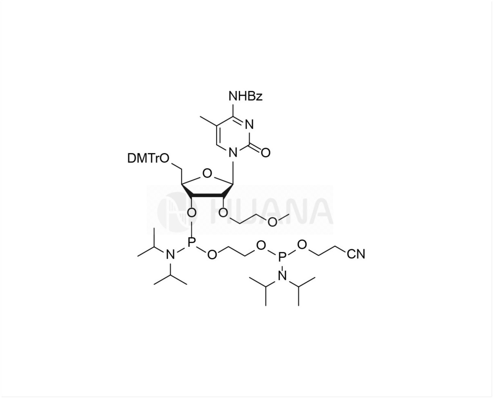 5'-O-DMT-2'-O-MOE-5-Me-rC ((Bz)-3'- ((2-シアノエトキシ) ((ダイソプロピラミノ) リン酸塩化) -エチル-ダイソプロピルリン酸塩化)